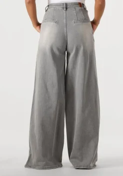 JANICE grijze wide jeans jeans wijde pijp stretch dollar grijs Outlet