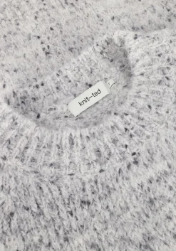 KNIT-TED grijze trui blair grijs Outlet
