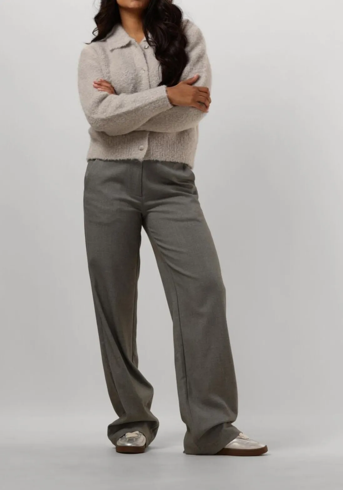 KNIT-TED grijze vest asa grijs Discount