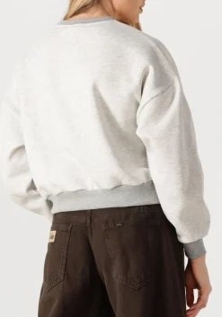 LOIS JEANS grijze sweater cropp over lichtgrijs Clearance