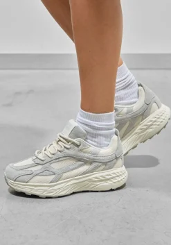 MERCER AMSTERDAM grijze lage sneakers the re-run max suede grijs Online