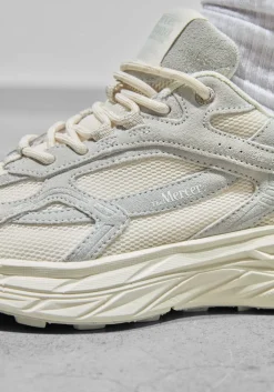 MERCER AMSTERDAM grijze lage sneakers the re-run max suede grijs Online