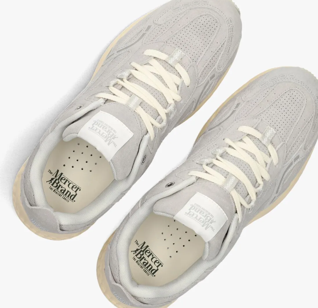 MERCER AMSTERDAM grijze lage sneakers the re-run max perforated grijs Sale