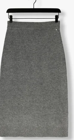 MOS MOSH grijze midirok mmbryndis knit skirt grijs Clearance