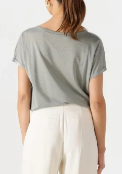 MOS MOSH grijze t-shirt mmkay tee grijs Online