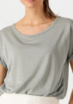 MOS MOSH grijze t-shirt mmkay tee grijs Online