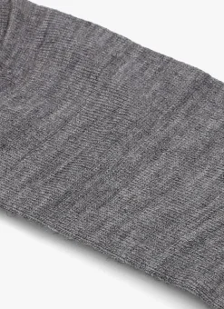 MP DENMARK grijze sokken wool/silk knee socks grijs New
