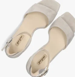 PAUL GREEN grijze sandalen met hak 6140 grijs Hot