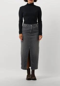 PENN & INK grijze midirok 679 skirt grijs Sale