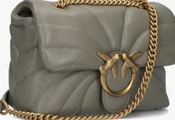 PINKO grijze schoudertas love puff mini grijs