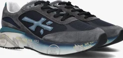 PREMIATA grijze lage sneakers moerun grijs Outlet