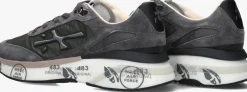 PREMIATA grijze lage sneakers moerun grijs Clearance