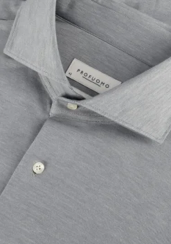 PROFUOMO grijze klassiek overhemd shirt x-cutaway japanese knitted grijs Online
