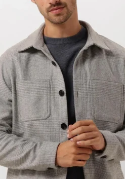 PROFUOMO grijze overshirt overshirt check grijs Online