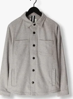 PROFUOMO grijze overshirt overshirt check grijs Online