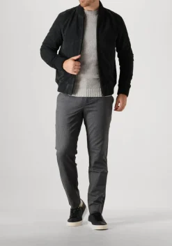 PROFUOMO grijze trui pullover crew neck grijs Outlet