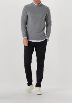 PROFUOMO grijze trui pullover crew neck woolblend grijs Clearance