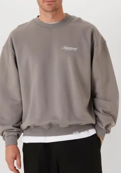 REPRESENT grijze sweater owners club script sweater grijs Clearance