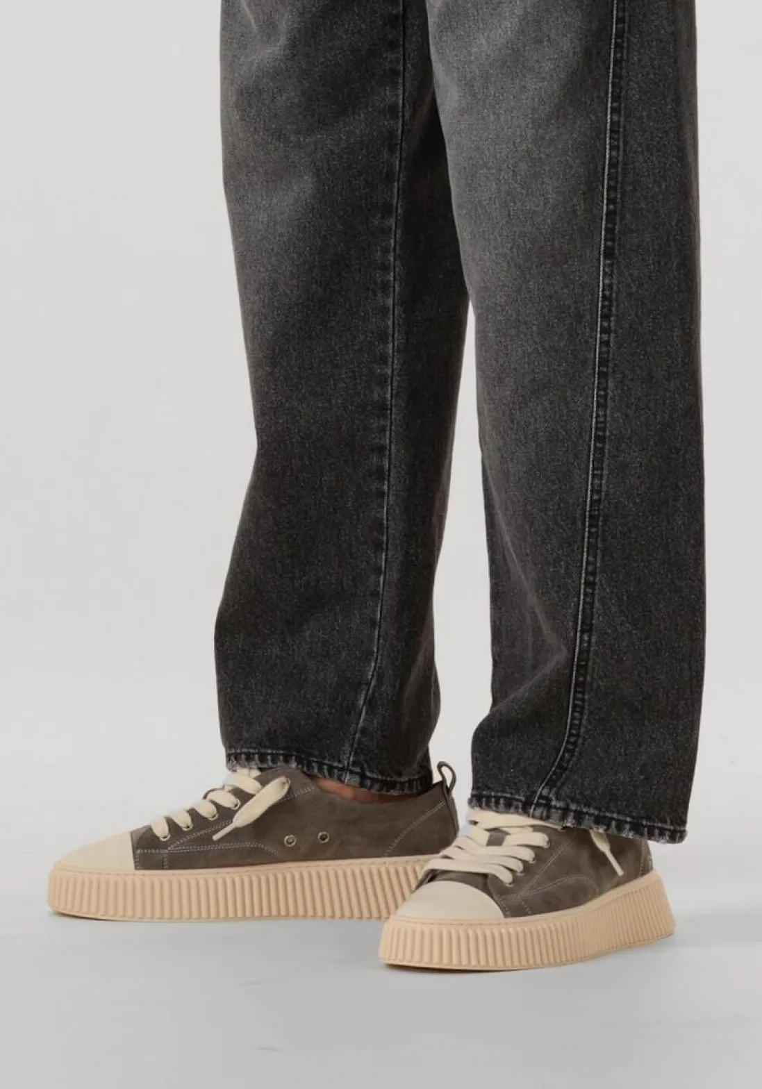 RHUN grijze lage sneakers 2020 treble grijs Best