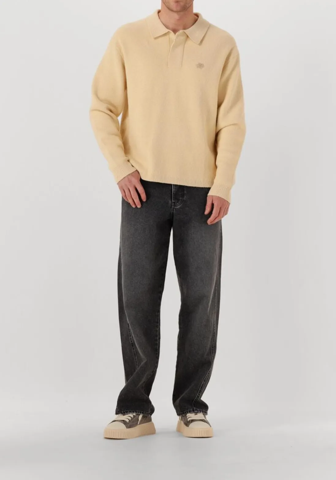 RHUN grijze lage sneakers 2020 treble grijs Best