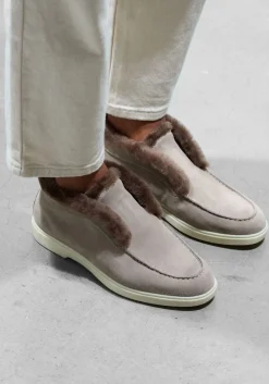 SANTONI grijze instappers sue vacht instapper grijs Online