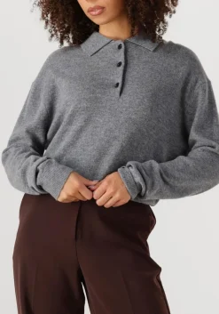 SECOND FEMALE grijze trui vilena knit ls grijs Best