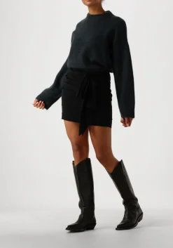 SECOND FEMALE grijze trui brook knit drop shoulder o-neck grijs Sale