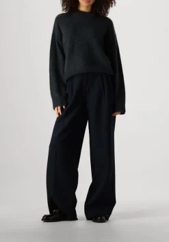 SECOND FEMALE grijze trui brook knit drop shoulder o-neck grijs Sale