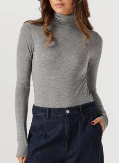 SECOND FEMALE grijze vest matima t-neck tee grijs