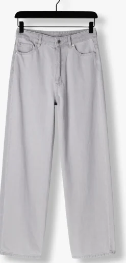 SECOND FEMALE grijze wide jeans denira denim jeans grijs Discount