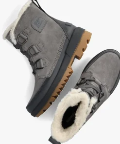 SOREL grijze veterboots torino ii wp grijs Outlet