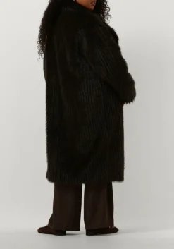 STAND STUDIO grijze faux fur jas genevieve coat grijs Clearance