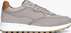 STEFANO LAURAN grijze lage sneakers lj2504 grijs Hot