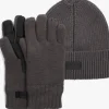 UGG grijze handschoenen knit beanie with glove set grijs New