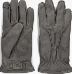 UGG grijze handschoenen point leather glove grijs Outlet