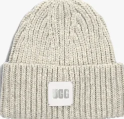 UGG grijze muts chunky rib beanie grijs New