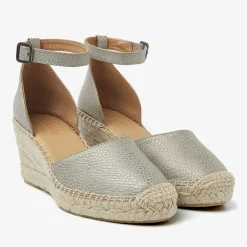 VIA VAI grijze sandalen met hak flora braid grijs Outlet