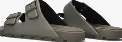 WOOLRICH grijze slippers two bands sandal man grijs Discount