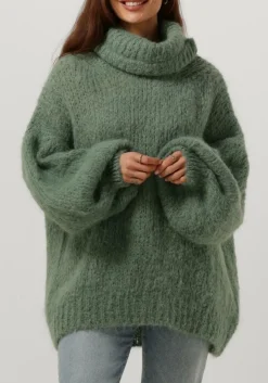 AMERICAN DREAMS e coltrui pepper roll neck alpaca pullover groen Discount