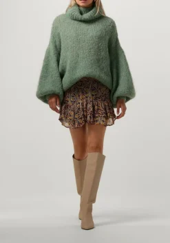 AMERICAN DREAMS e coltrui pepper roll neck alpaca pullover groen Discount