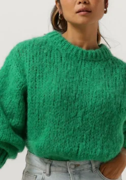 AMERICAN DREAMS e trui leonnie alpaca pullover groen Outlet