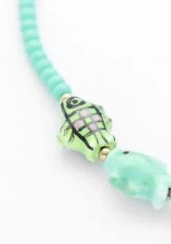 BONNIE STUDIOS e kettingen fish trio necklace groen