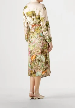 CAROLINE BISS e midi jurk 1161 groen Outlet