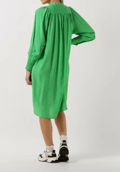 CO'COUTURE e midi jurk callum volume dress groen Best
