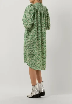 CO'COUTURE e midi jurk perry volume dress groen Online