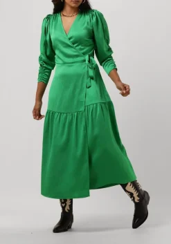 CO'COUTURE e midi jurk mira wrap dress groen Outlet