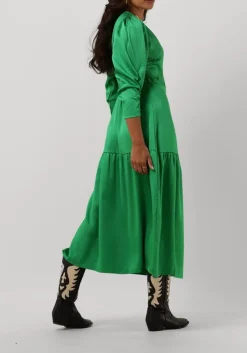 CO'COUTURE e midi jurk mira wrap dress groen Outlet