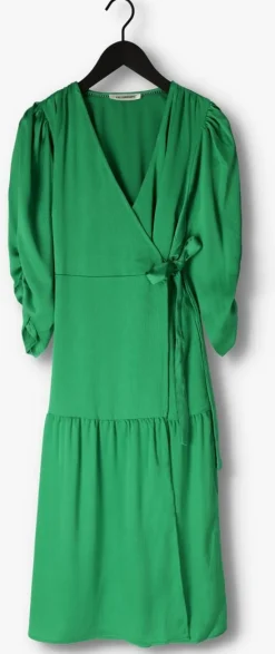 CO'COUTURE e midi jurk mira wrap dress groen Outlet