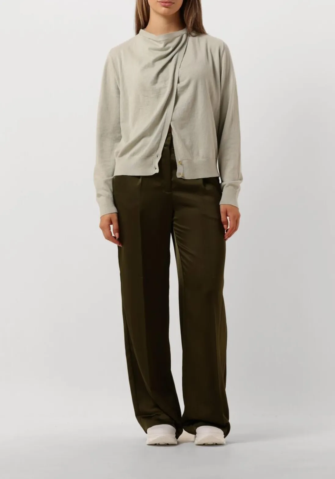 DANTE6 e vest cashmere mix vest groen Outlet