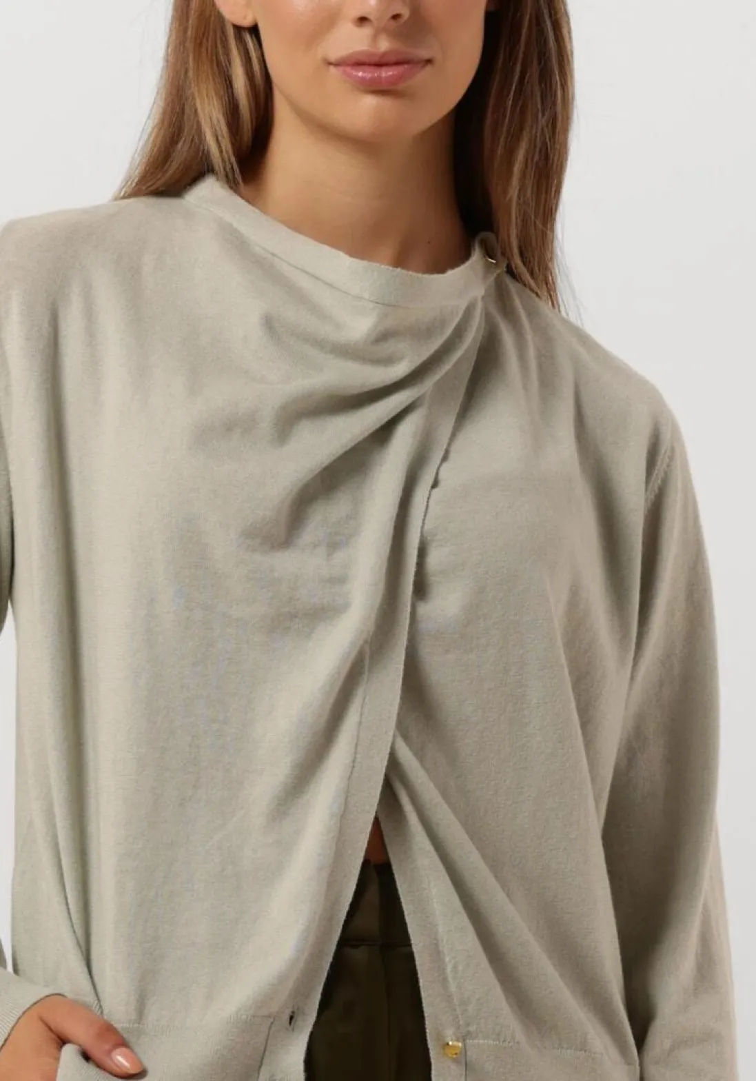 DANTE6 e vest cashmere mix vest groen Outlet